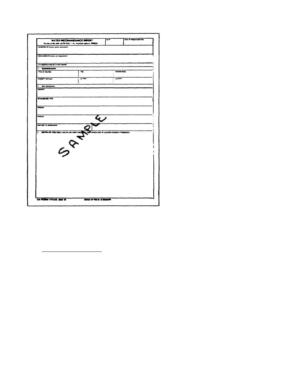 Figure 3-1. DA Form 1712-R (Water Reconnaissance Report)